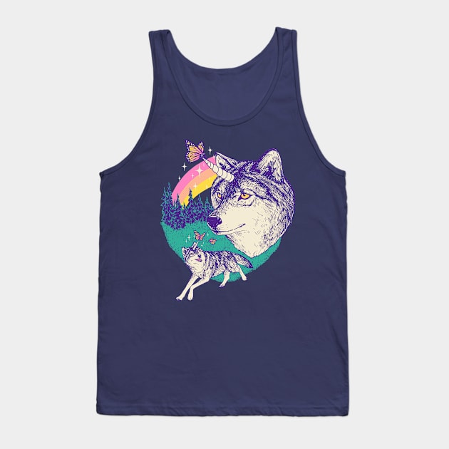 Heckin' Wolfcorns Tank Top by Hillary White Rabbit